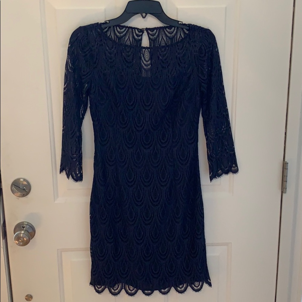 Lily Pulitzer Navy Blue Lace Dress